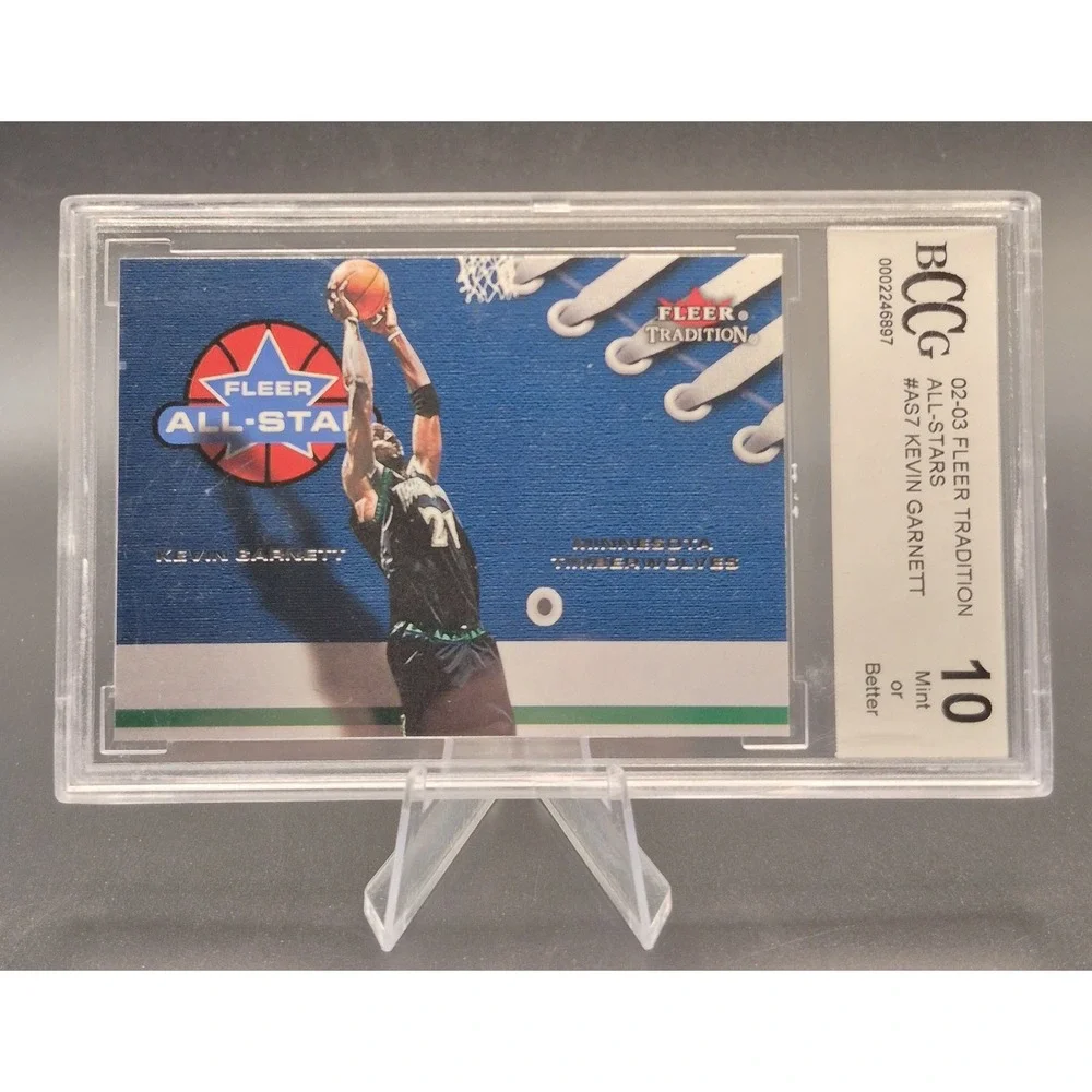 2002-03 Fleer Tradition Kevin Garnett #AS7 All-Stars BCCG 10 MINT Timberwolves